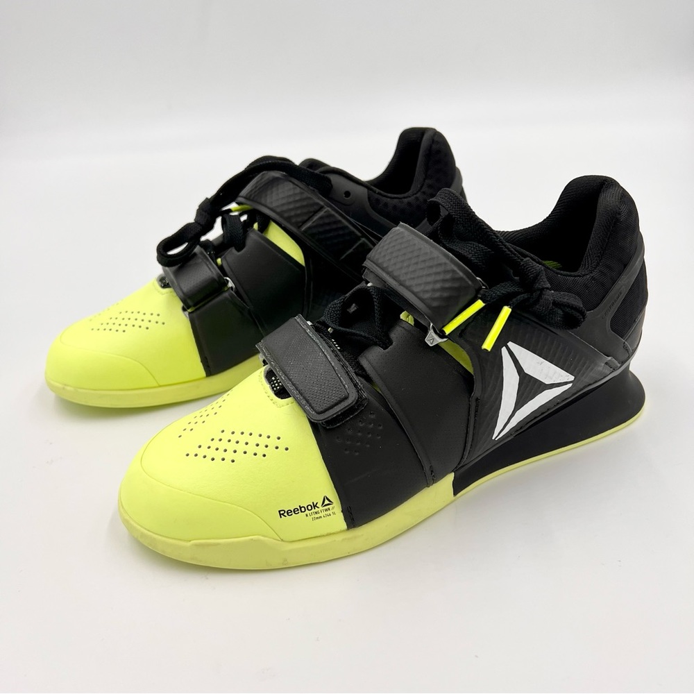 Reebok Black and Yellow Lifting Shoes